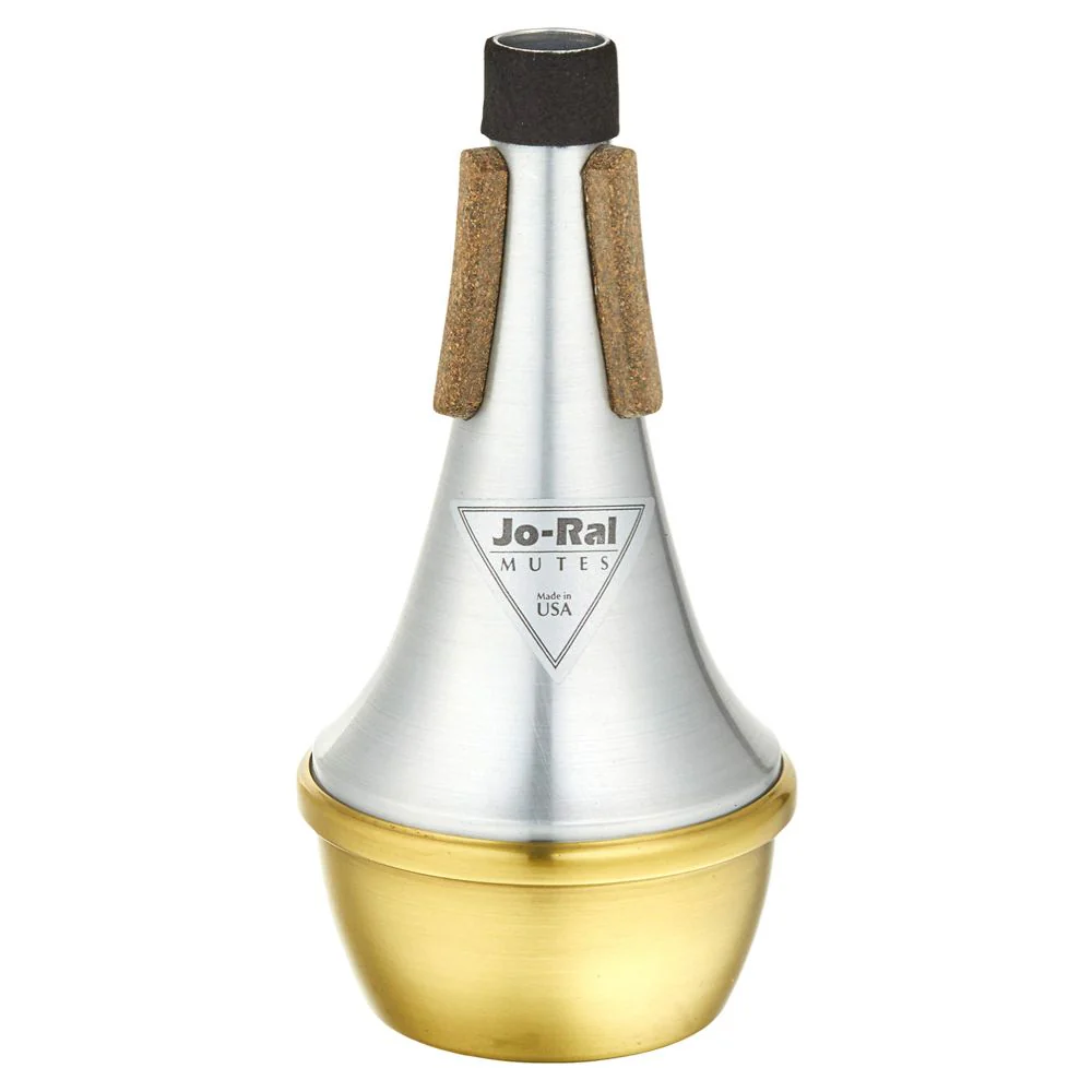 Jo-Ral Trumpet Straight Mute - Aluminium with Brass Bottom