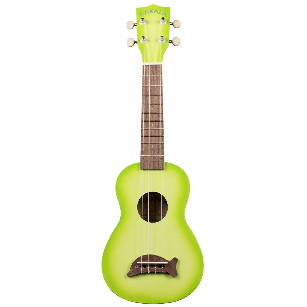 Kala Makala MK-SD/GRNBRST Soprano Dolphin Ukulele (Green Apple Burst)