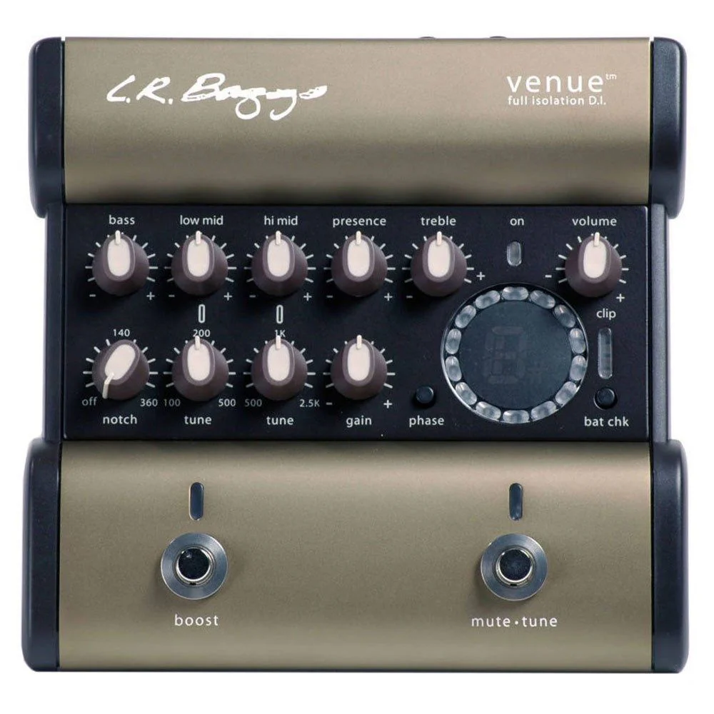 LR Baggs Venue DI Acoustic Guitar Preamp & DI w/ Tuner 5-Band EQ & Boost