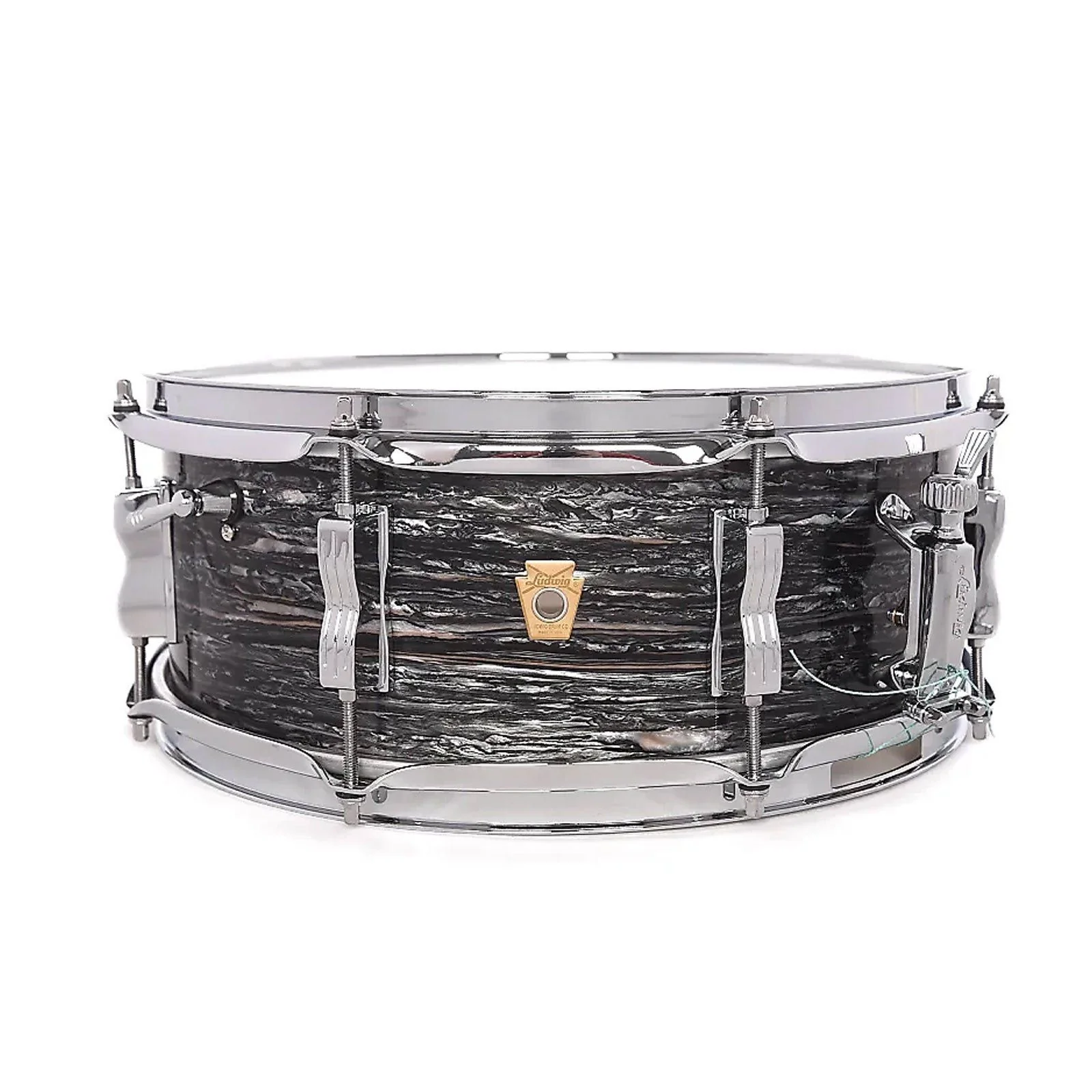Ludwig Legacy Mahogany Jazz Fest Snare Drum 55 x 14 inch Vintage Black Oyster