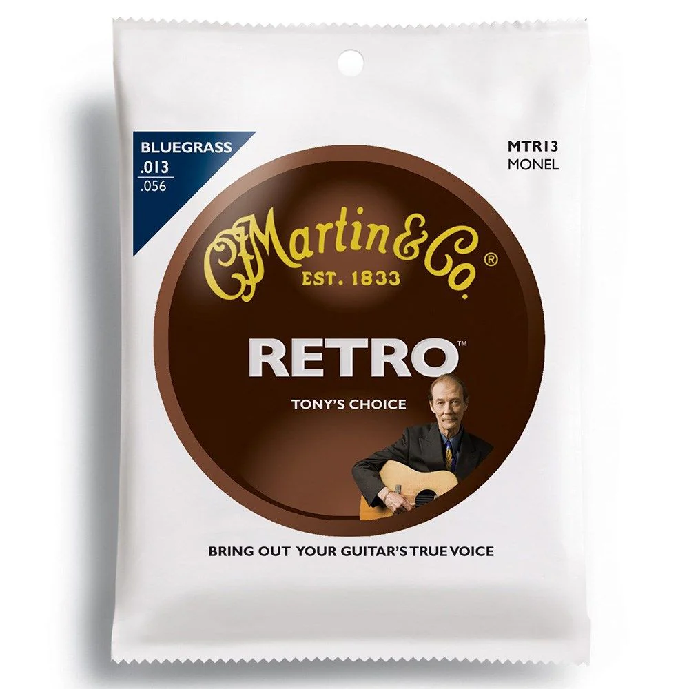 Martin MTR13 Tony Rice's Choice Retro Monel Acoustic Guitar Strings 13-56