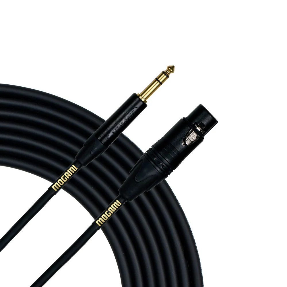 Mogami Gold 1/4" TRS - XLR Female Balanced (25ft) Mono Cable