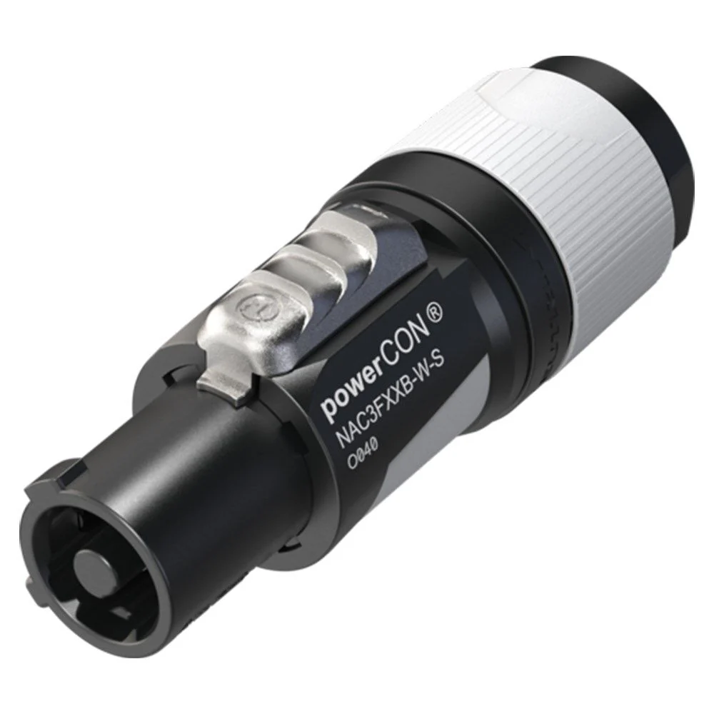 Neutrik NAC3FXXB-W-S powerCON Cable Connector Power Out OD 10-16mm (Grey)