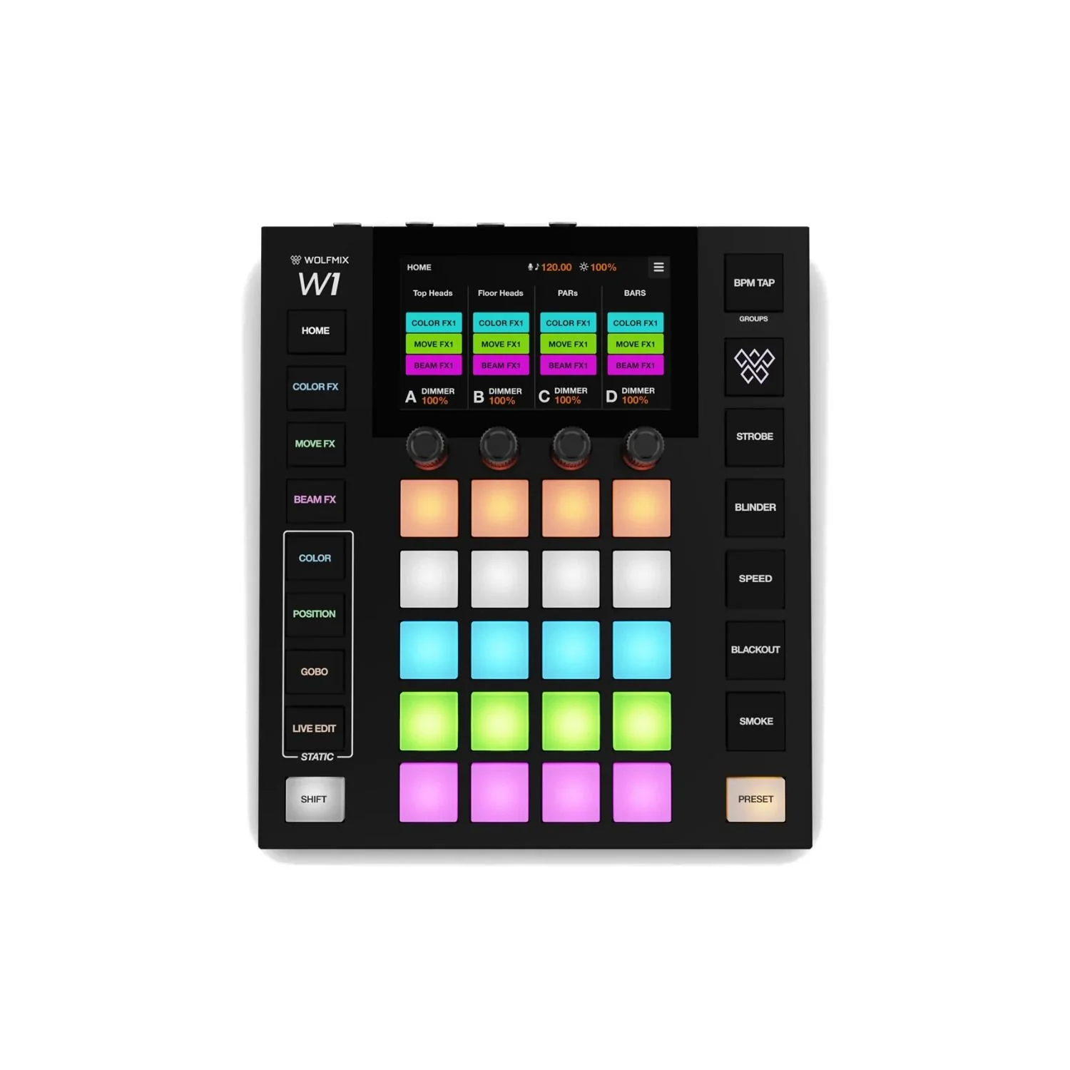 Nicolaudie Wolfmix W1 Mk3 Standalone Performance DMX Lighting Controller