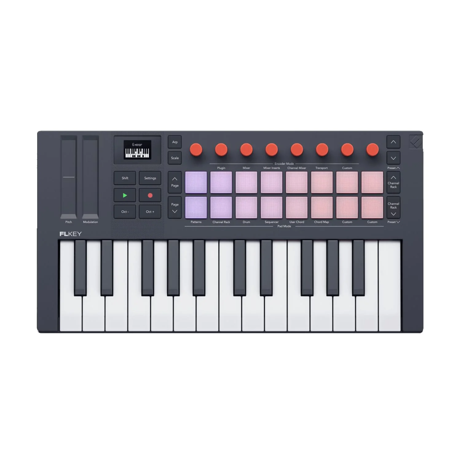 Novation FLkey Mini Mk2 Compact 25-Key MIDI Keyboard for FL Studio Integration