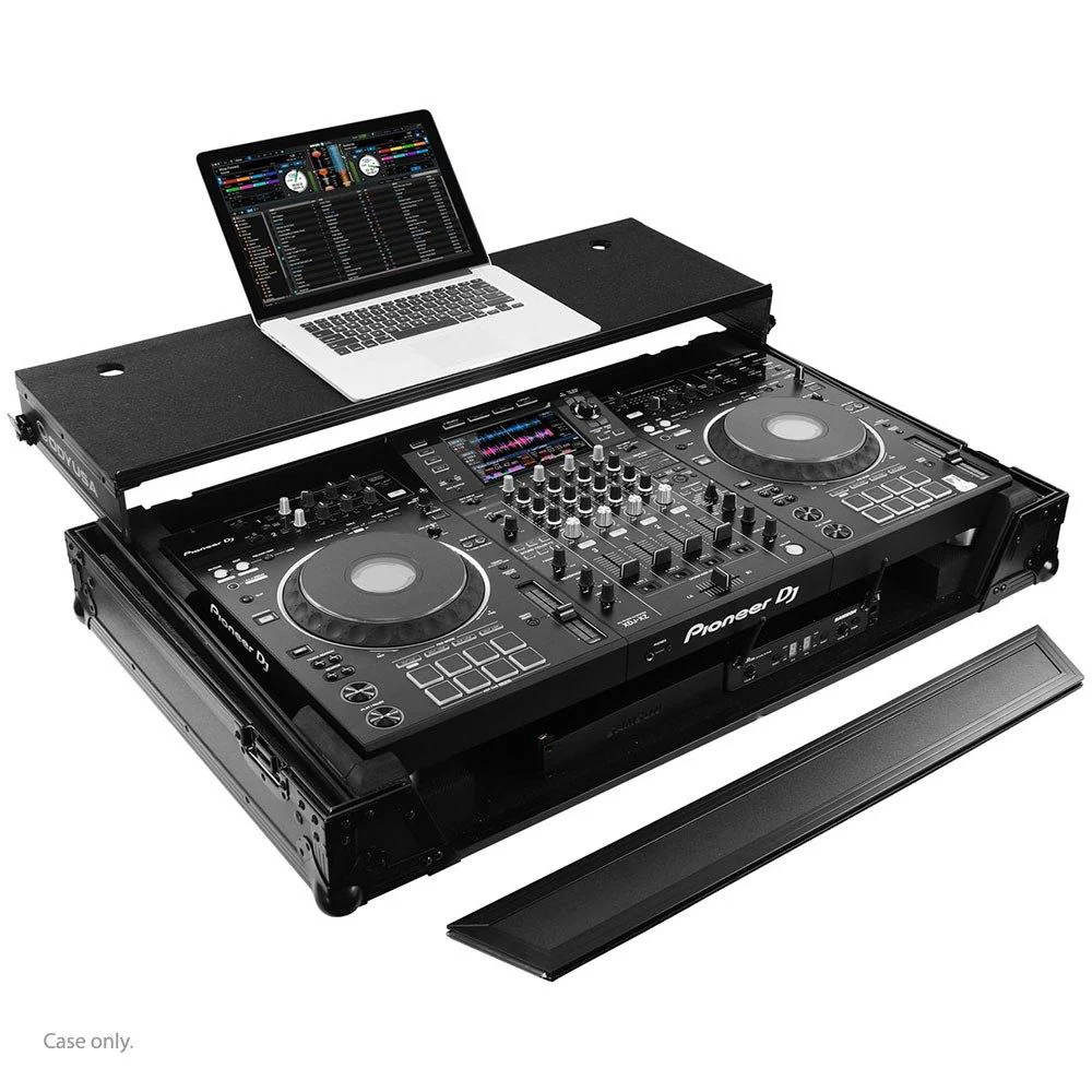 Odyssey Black Label XDJXZ Glider Case with Wheels & 1RU Rack Space (FZGSXDJXZW1BL)