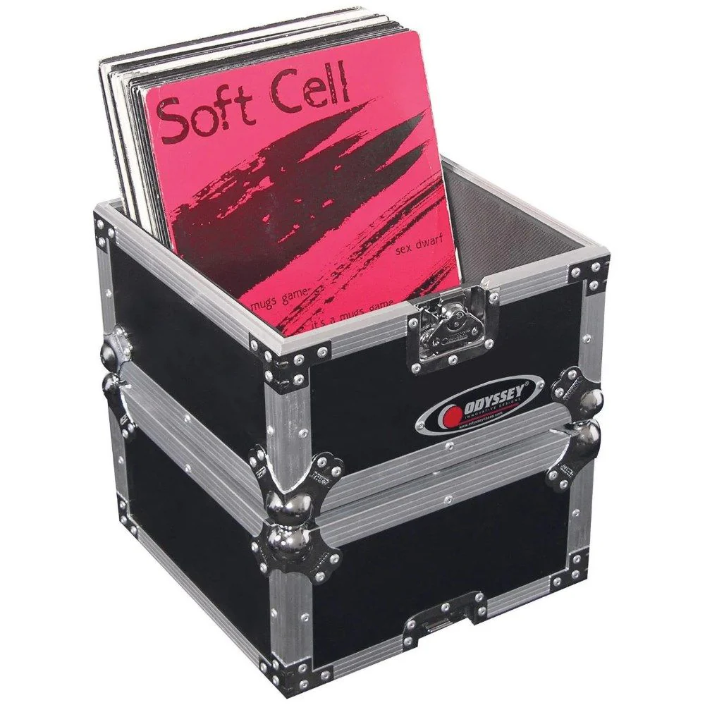 Odyssey Flight Zone Utility Flight for 12" Vinyl Records (80 LP Capacity)