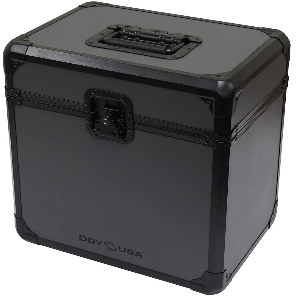 Odyssey Grey Krom 12" Vinyl Case (Holds 70 Records) (KLP70BLG)