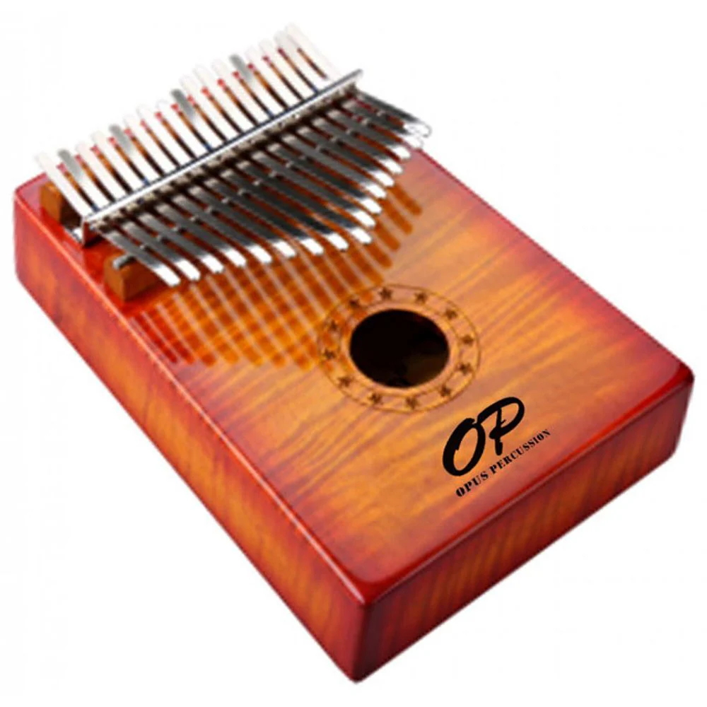 Opus Percussion 17-Key Box Kalimba (Curly Maple Sunburst)