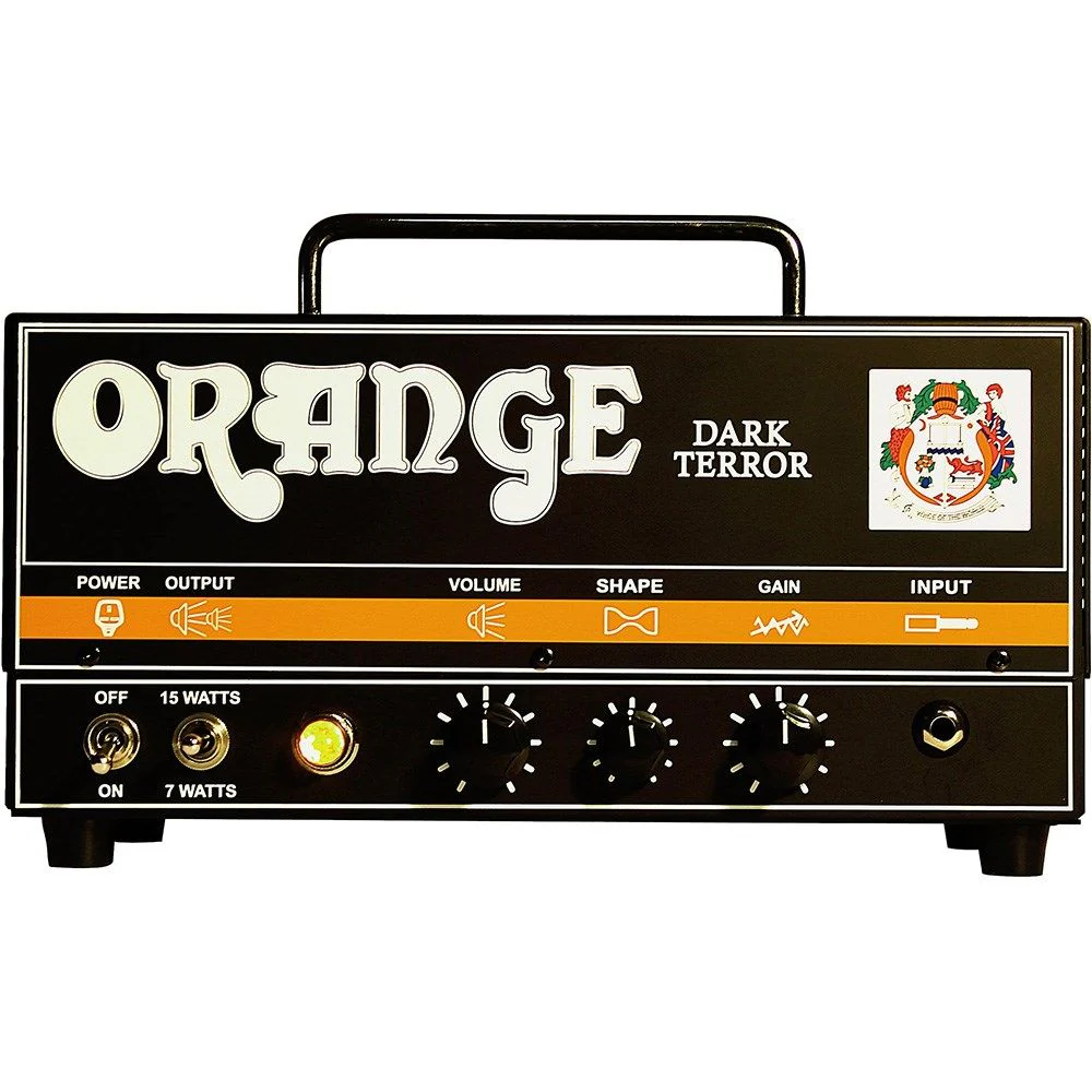 Orange Dark Terror Portable All Valve Guitar Amp Head w/ More Gain (15 or 7 Watts)