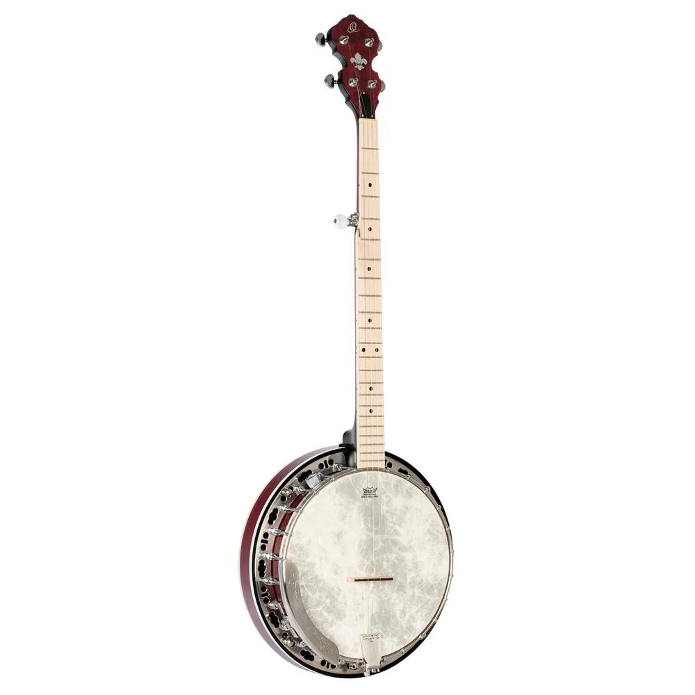 Ortega Falcon Series 5-String Banjo Maple (Fire Red) inc Bag