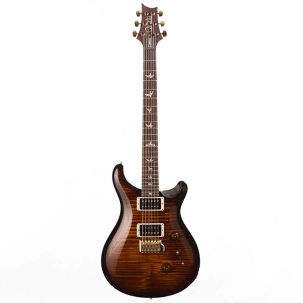 PRS Custom 24 10 Top Pattern Thin Neck (Black Gold Burst) inc Hard Case