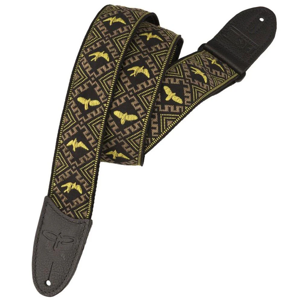 PRS Jacquard Hootenanny Style 2" Strap (Yellow Birds)