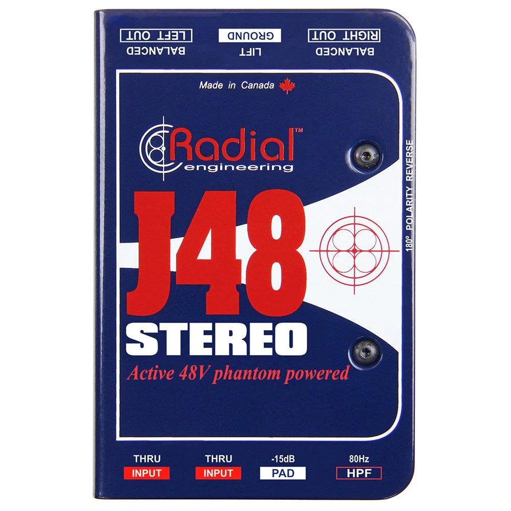 Radial J48-Stereo 2 Channel Active DI