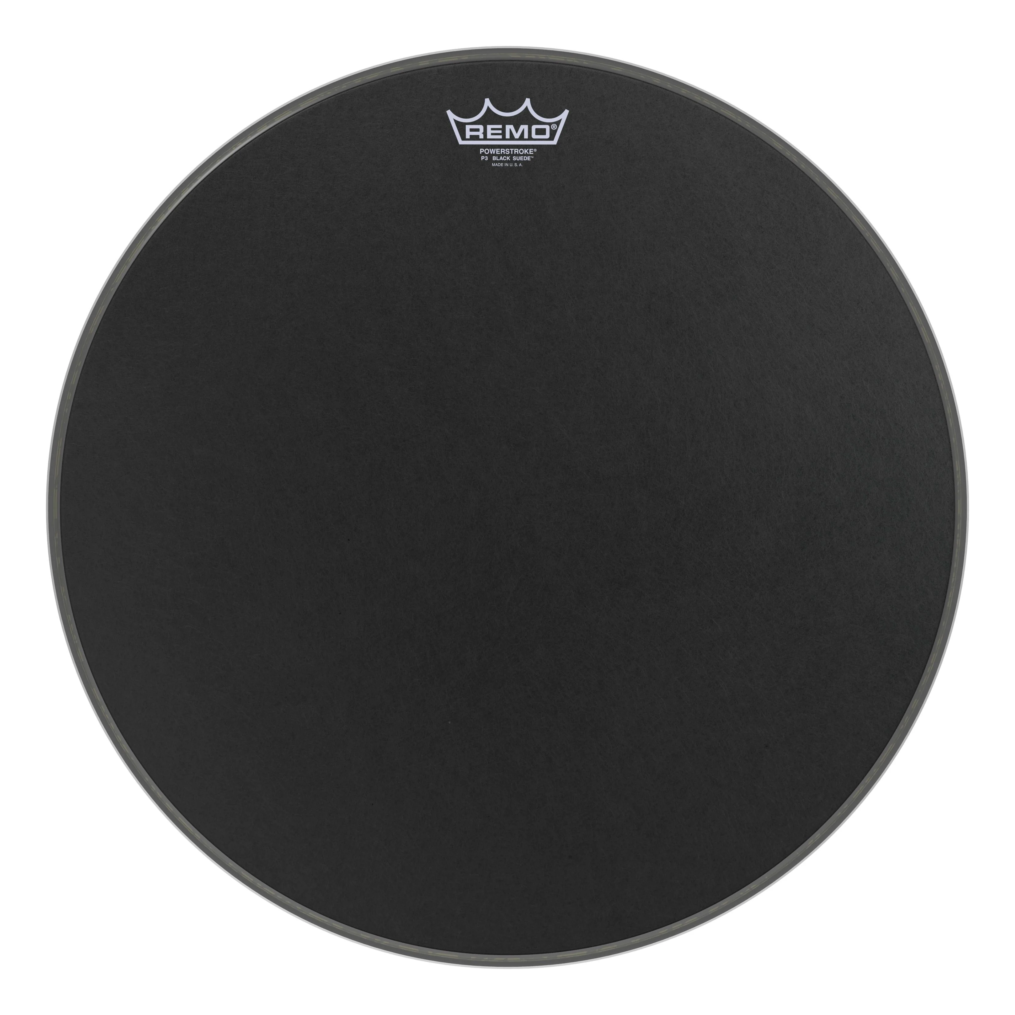 Remo Bass Powerstroke 3 Black Suede 20 inch Drumhead