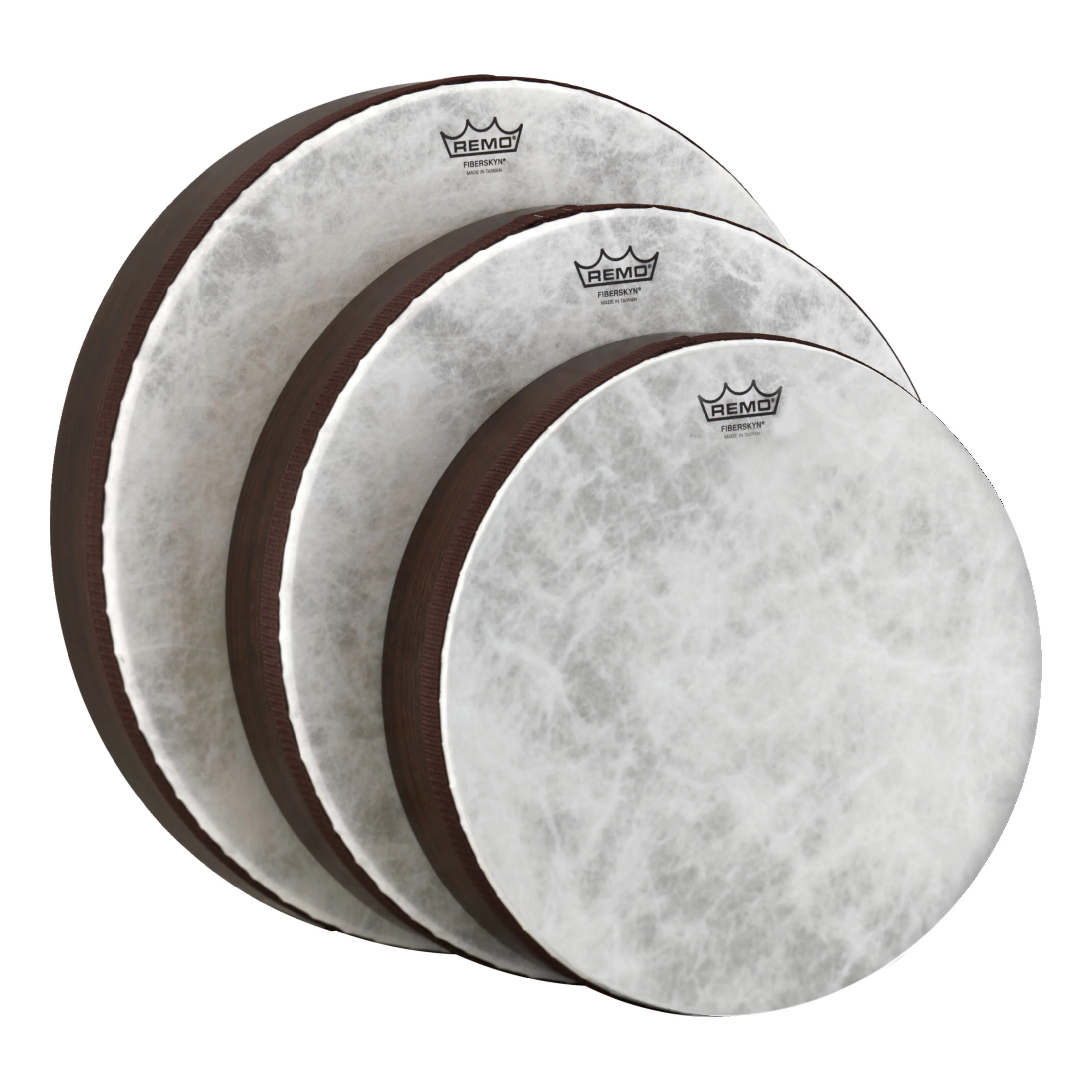 Remo Frame Drums Fiberskyn Medium 3-Piece Set 10 12 14"