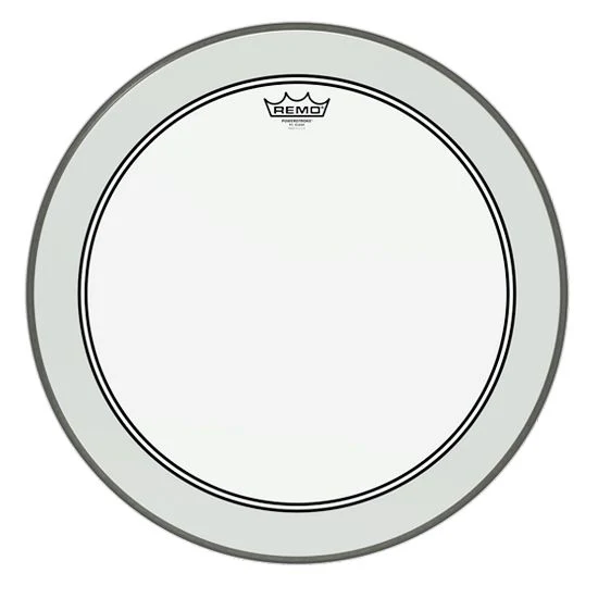 Remo P3-1320-BP Powerstroke P3 Clear Bass Drumhead, 20"