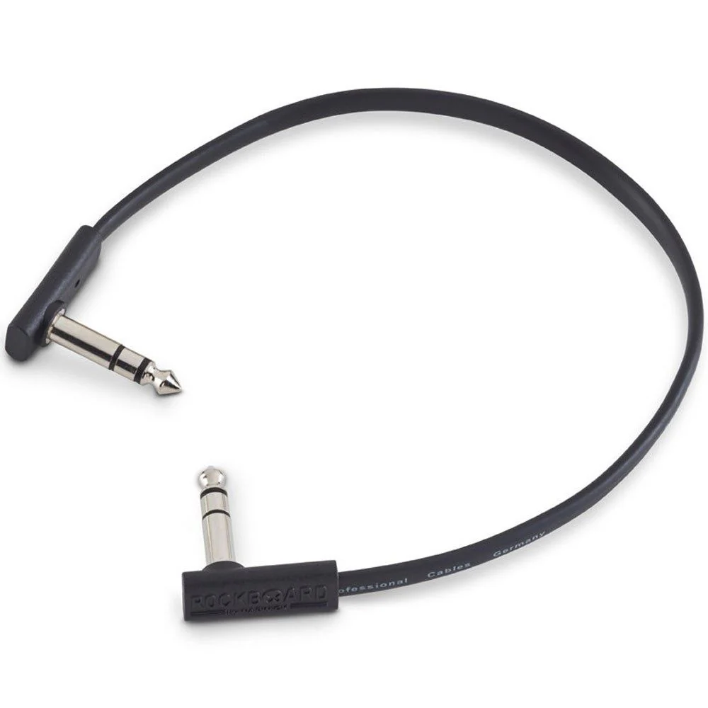 RockBoard Flat TRS Cable 30cm Black