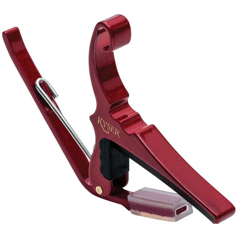 Ruby Red Capo for acoustic guitars Easy headstock park and one hand reposition