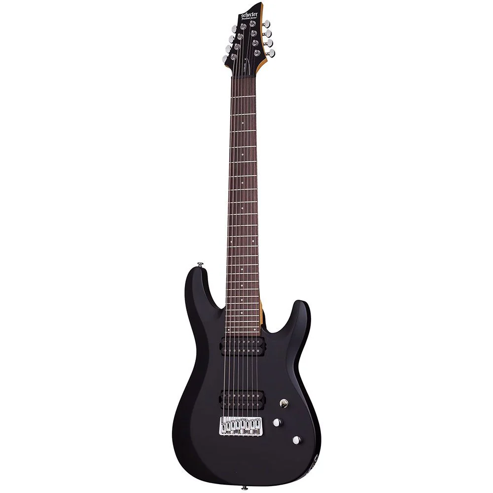 Schecter C8 Deluxe 8 String Electric Guitar (Satin Black)