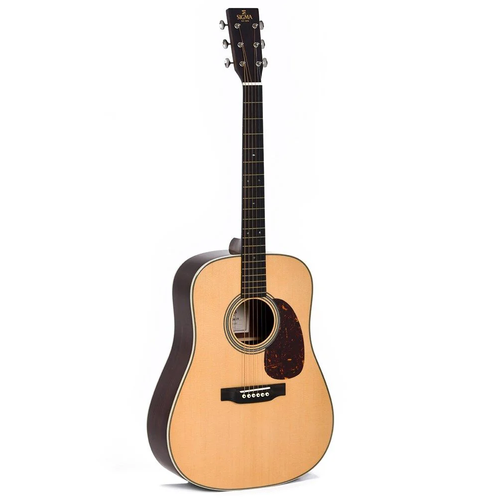 Sigma SDR-28 All Solid Wood Acoustic Sitka Spruce Top Indian Rosewood Back-Sides