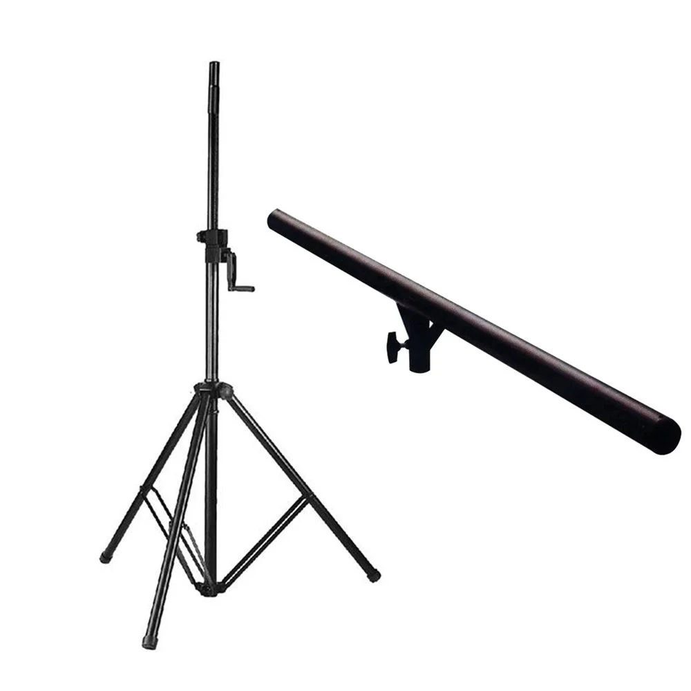 Soundking Lighting Stand w/ Round T Bar & Heavy Duty Stand (2.4 Max Height)