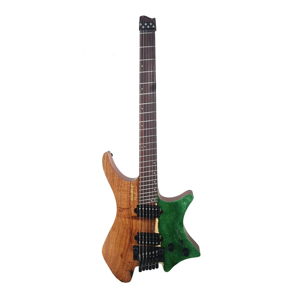 Strandberg Boden J Artisan Electric Guitar inc Gig Bag (Natural w/ Green Resin)