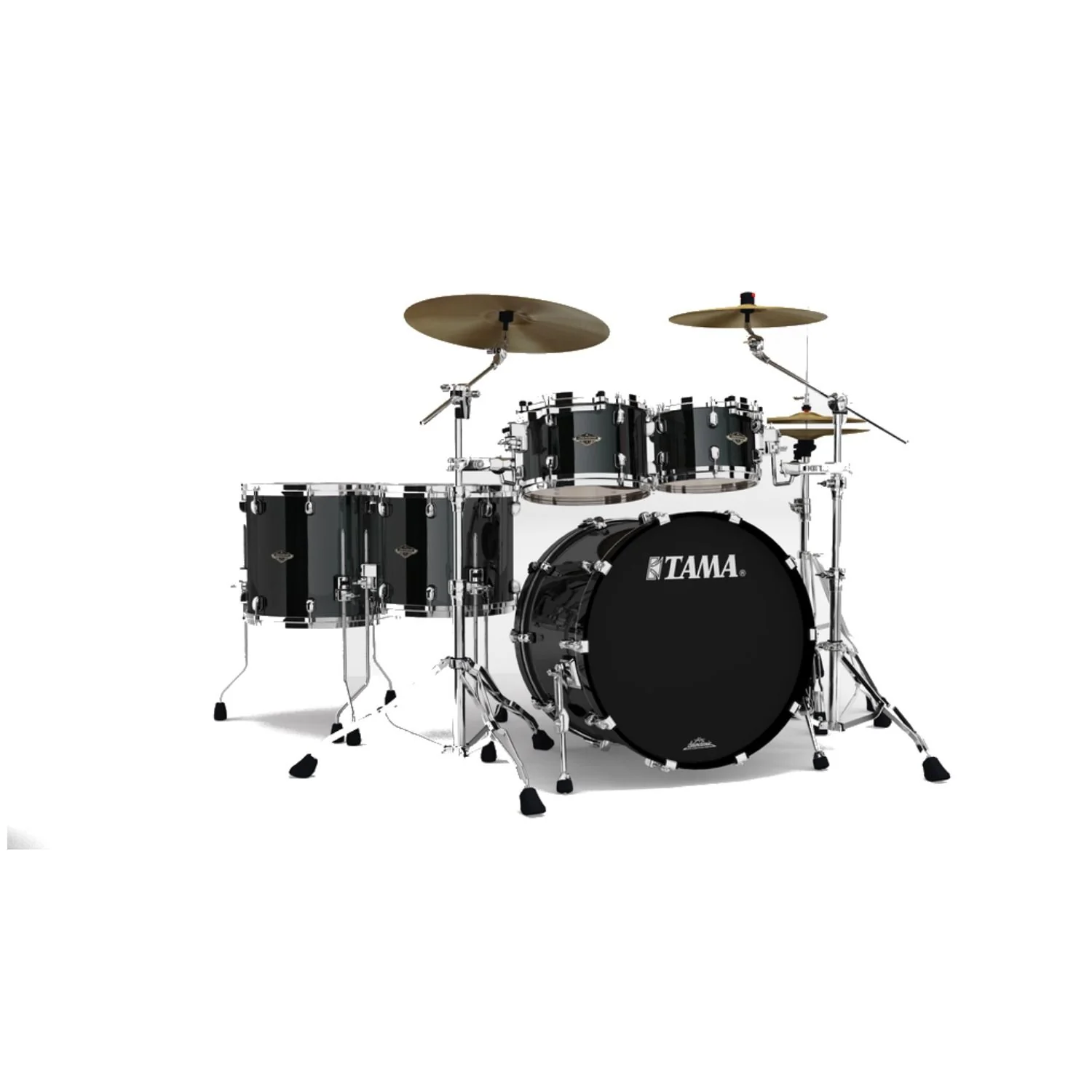 Tama Starclassic 5-Pce Walnut Birch Shell Pack (Piano Black) 10/12/14/16/22
