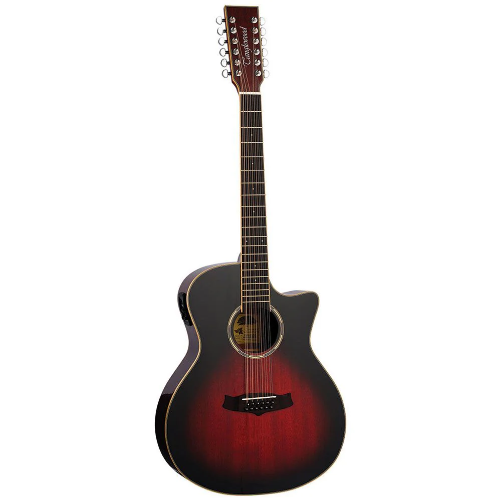 Tanglewood Winterleaf Pro Venetian 12-String Acoustic Guitar (Vintage Burst)