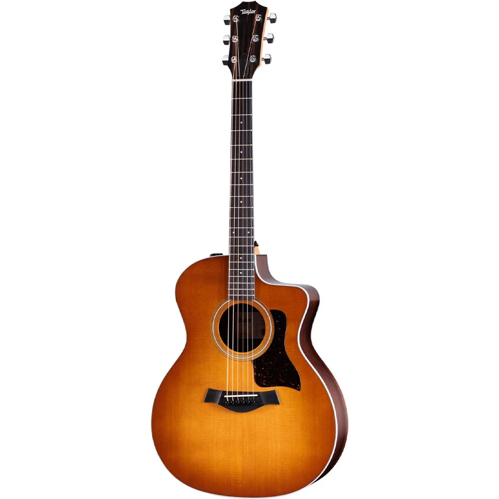 Taylor 214ce Special Edition Grand Concert Acoustic Guitar (Honey Burst) inc Gig Bag