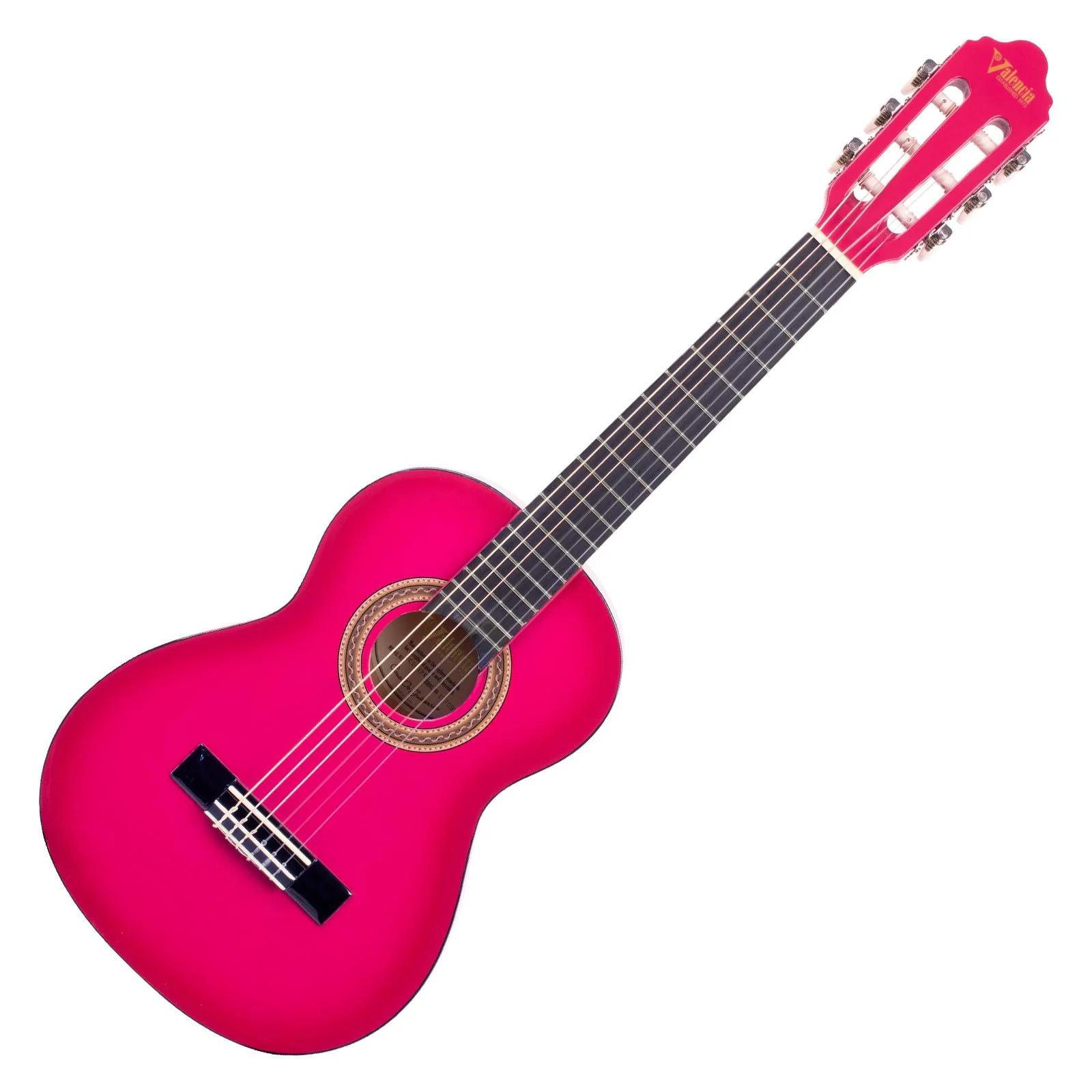 Valencia VC101PKS 1/4 Size Classical Guitar (Pink Sunburst)