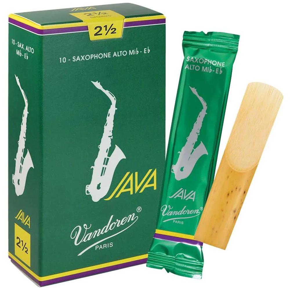 Vandoren Alto Sax Reed JAVA Strength 2.5 10 Pack