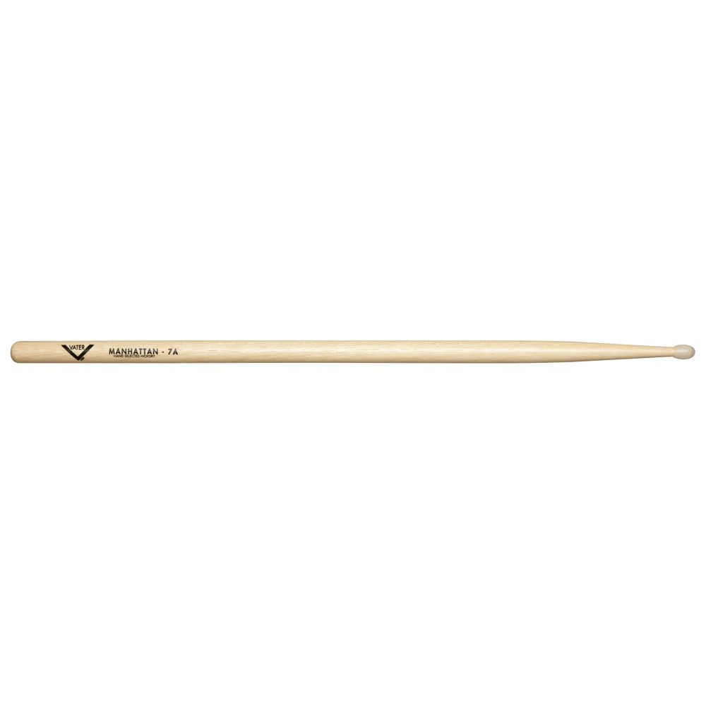 Vater VH7AN 7A American Hickory Nylon Tip Drumsticks (Pair)