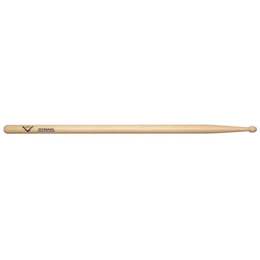 Vater VHHITW Hitmaker American Hickory Wood Tip Drumsticks (Pair)