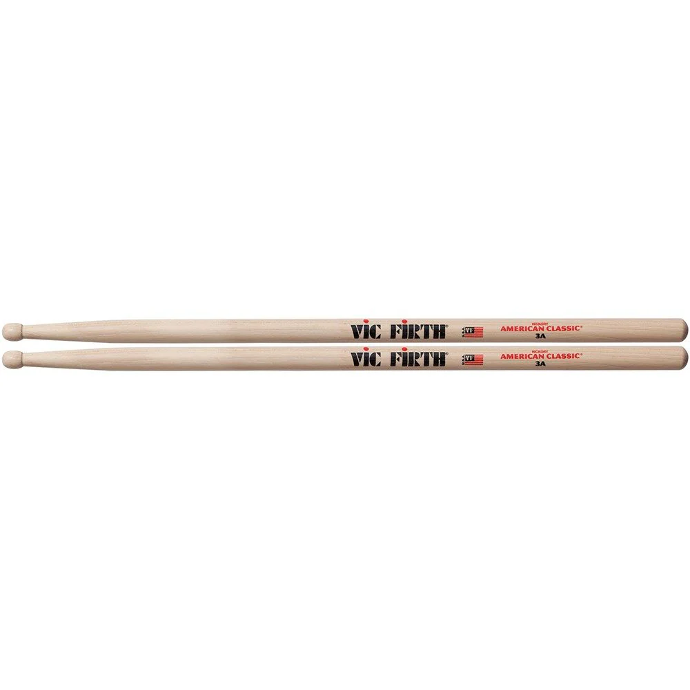 Vic Firth American Classic 3A Wood Tip Drumsticks
