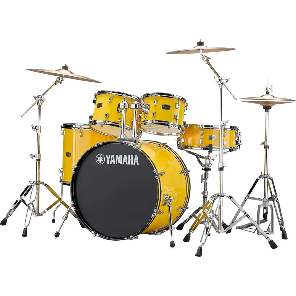 Yamaha Rydeen 20" 5-Piece Fusion Drum Kit w/ Cymbals & Hardware (Mellow Yellow)
